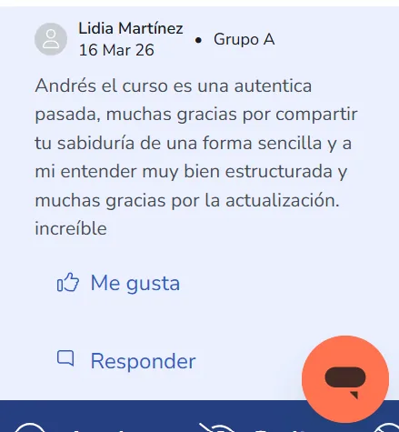 Captura real de la clase, alumno del PIO