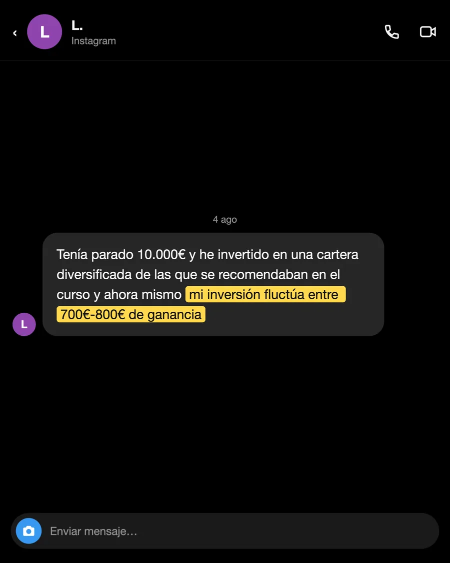 Mensaje de L., alumno del PIO, agosto 2026