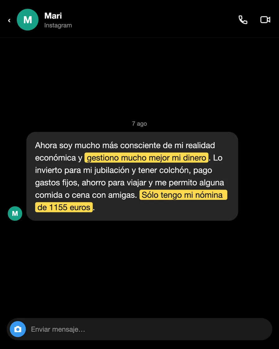 Mensaje de Mari, alumno del PIO, agosto 2026