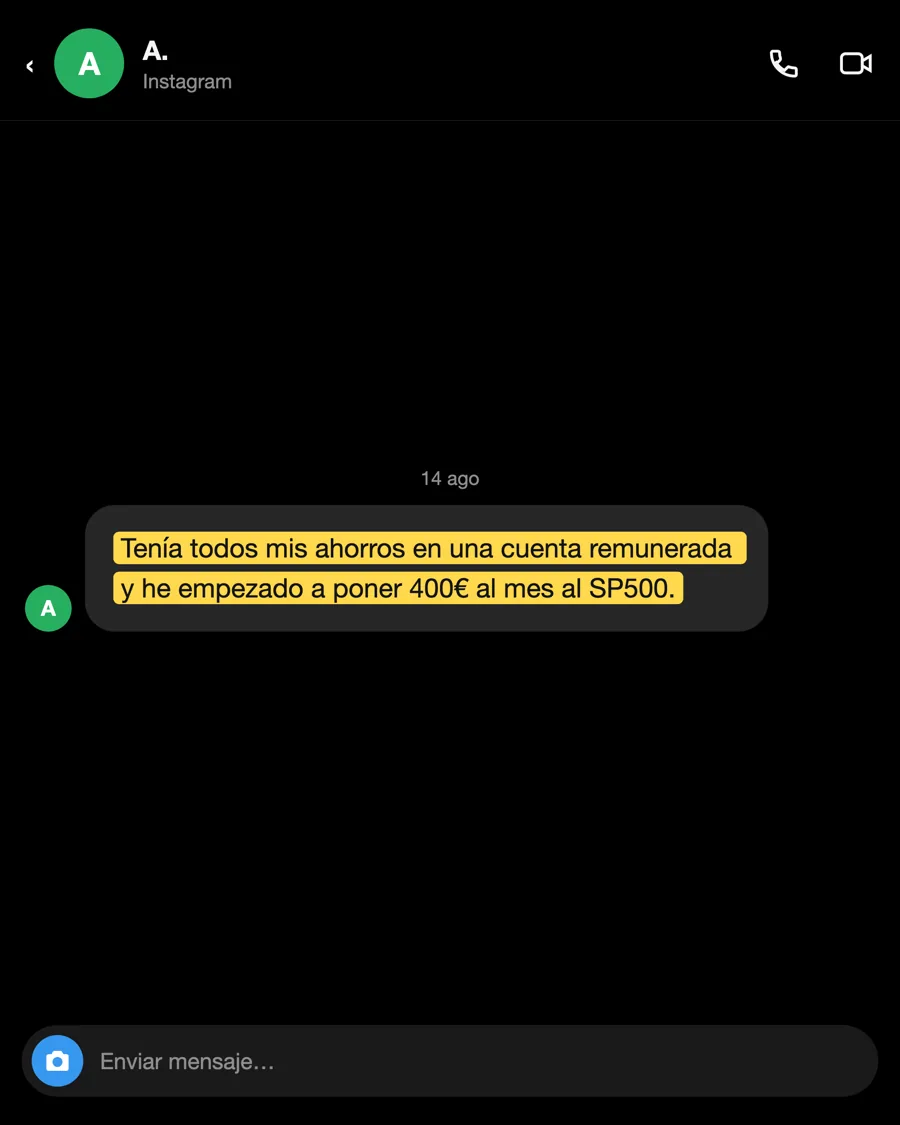 Mensaje de A., alumno del PIO, agosto 2026