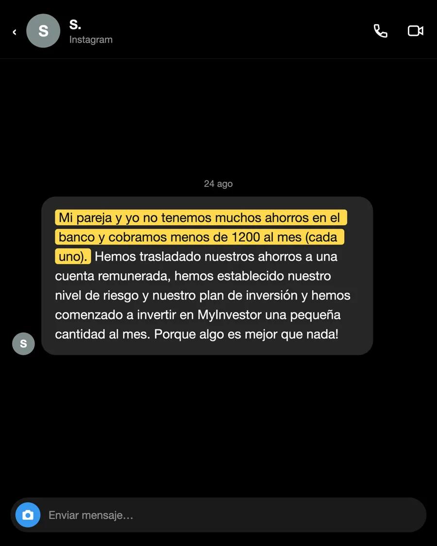 Mensaje de S., alumno del PIO, agosto 2026